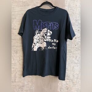 Black Misfits Graphic T-Shirt